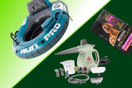Hot Prime Day Deals Under $50: $40 Bissell Steam Shot, $32 Intex Float, More card image