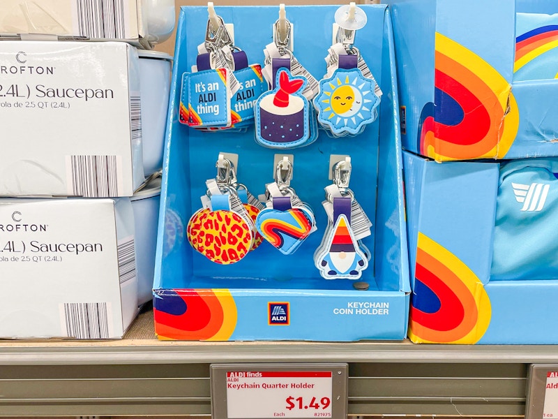 new aldi quarter holders in a aldi store
