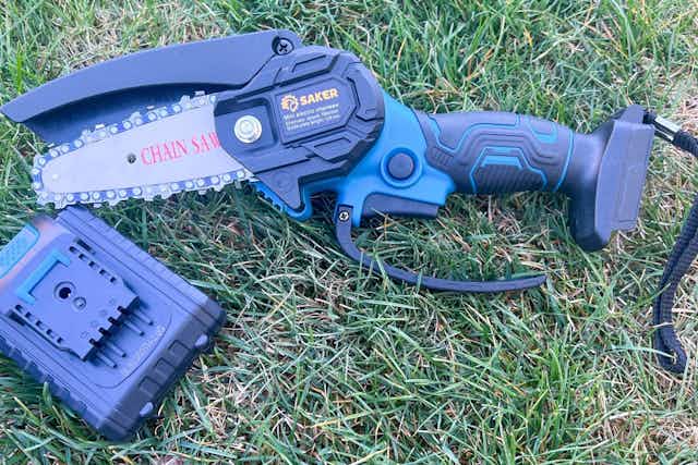 This Mini Electric Chainsaw Dropped to $39.98 on Amazon card image