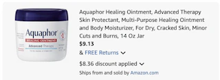 Aquaphor healing ointment Amazon receipt