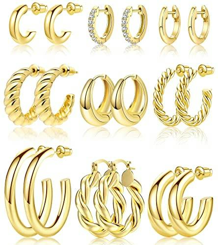 Gold Hoop Earrings