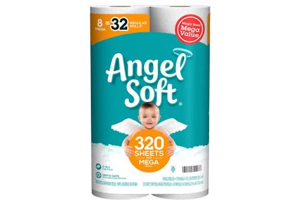 4 Angel Soft Toilet Paper Packs