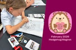 JCPenney Kids Zone Craft for February 2026 - Hedgehog Magnet
