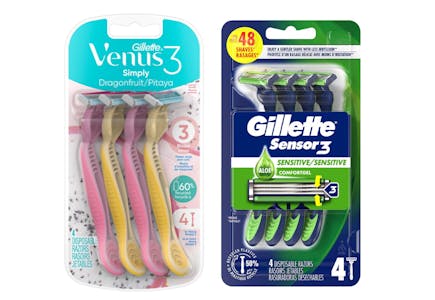 1 Gillette + 1 Venus Razor Packs