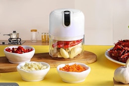 Mini Electric Food Processor, Only $9.99 for Amazon Prime Members card image