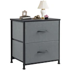 Nightstand with 2 Fabric Drawers