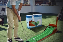 Golf Putting Mat Drops to $35.99 With Amazon Discounts (Reg. $80) card image