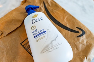 dove wash on amazon bag
