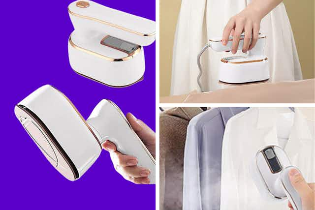 Get a Portable Steamer Iron for Only $19 on Amazon card image