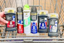 dove deodorants in a shopping cart
