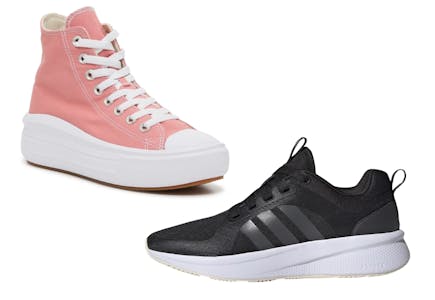 1 Converse + 1 Adidas Shoes