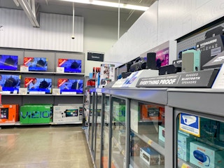 speaker area at walmart