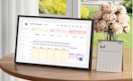a digital calendar on a table 