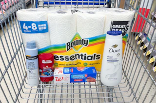 walgreens groceries in a shopping cart