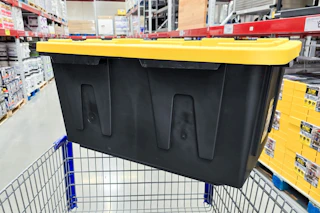 members mark storage tote on shopping cart