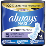 2 Always Maxi Pads Packs