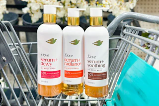 dove oil body wash in shopping cart