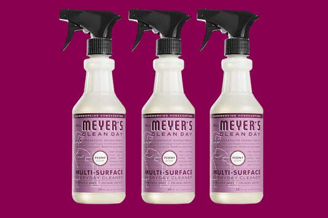 Mrs. Meyer's All-Purpose Cleaner Spray 3-Pack, as Low as $8.60 on Amazon card image