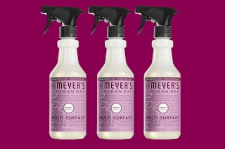 Three bottles of Mrs. Meyer's All-Purpose Cleaner Spray
