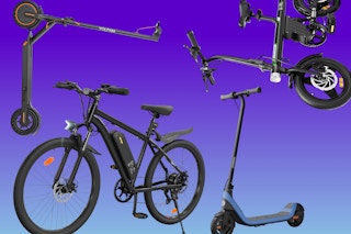two escooters and two ebikes