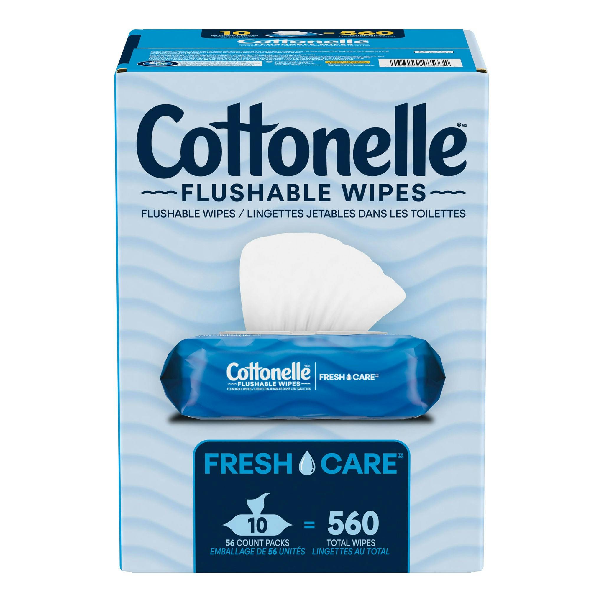 Cottonelle Flushable Wipes 10-Pack