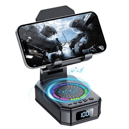Phone Stand with Bluetooth Speaker