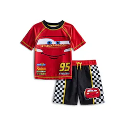 Kids' Cars Rash Guard and Swim Set
