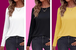 Long Sleeve Shirt for Women B0FDKS2L32