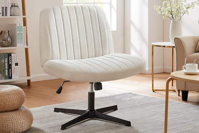 Criss Cross Legged Armless Office Chair, Only $49.60 on Amazon (Reg. $80) card image