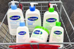 Cetaphil in a shopping cart