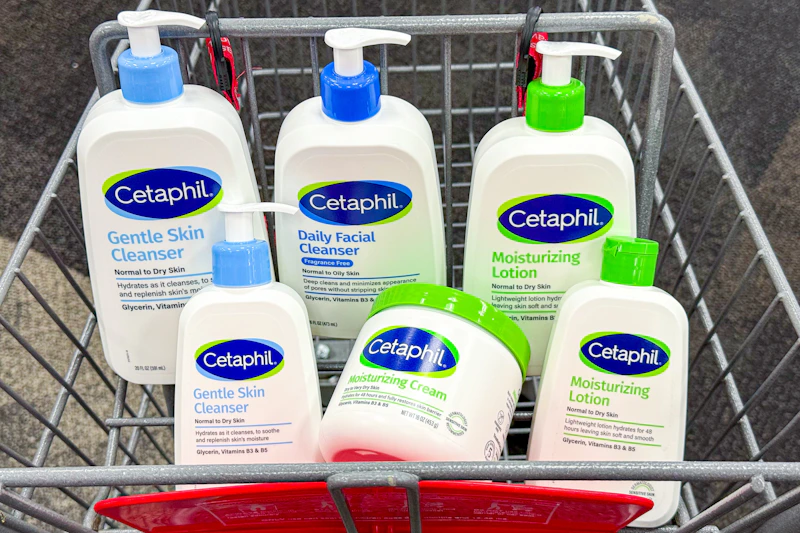 Cetaphil in a shopping cart