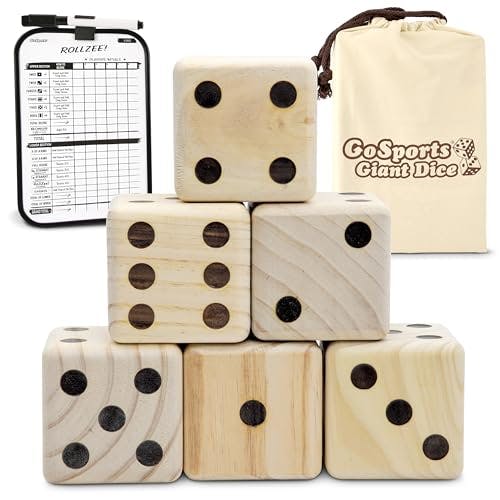 Giant Wooden Playing Dice Set