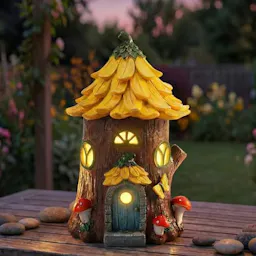 Fairy House Outdoor Figurine Light