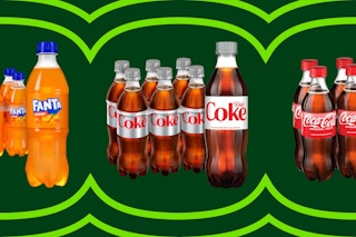 6 packs of soda on a grid