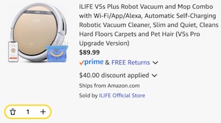 Robot Vacuum and Mop Combo