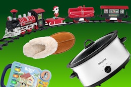 The Nightmare Before Christmas train set, women's slippers, Bluey book, Gourmia slow cooker