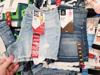 kids denim shorts
