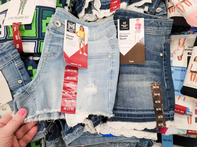 kids denim shorts