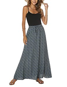 Women's Floral Print Maxi Skirt