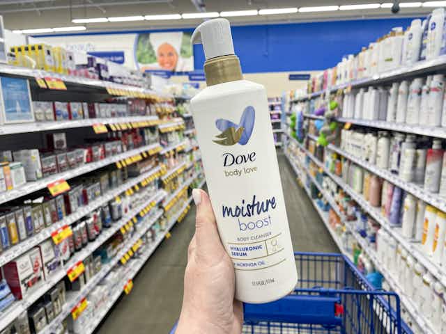 Dove Moisture Boost Body Wash, Only $5.59 per Bottle on Amazon card image