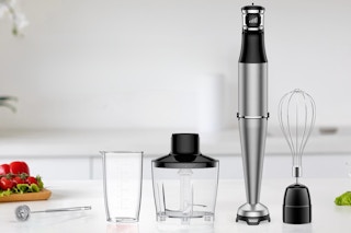 Immersion Blender set on a kitchen counter