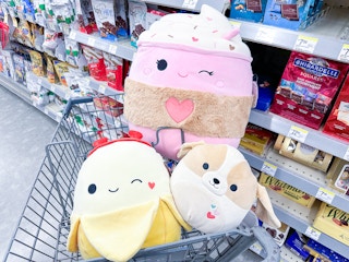valentine squishmallows in walgreens cart