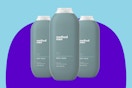 Method Men Body Wash, Sea + Surf on blue background.