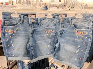 so girls denim shorts
