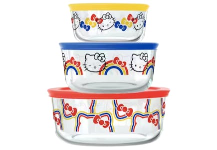 Pyrex Hello Kitty Set