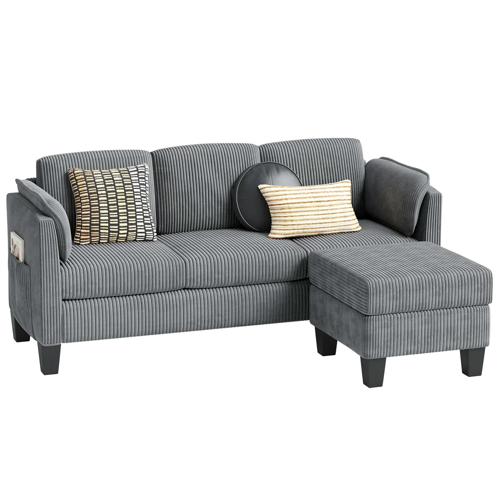 Corduroy Sectional Sofa
