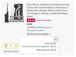 Sonic Toothbrush Set