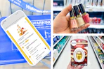 collage with products