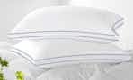 two pillows stacked on each other