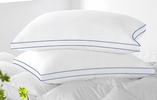 two pillows stacked on each other